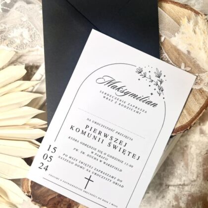 zaproszenia komunijne drukowane